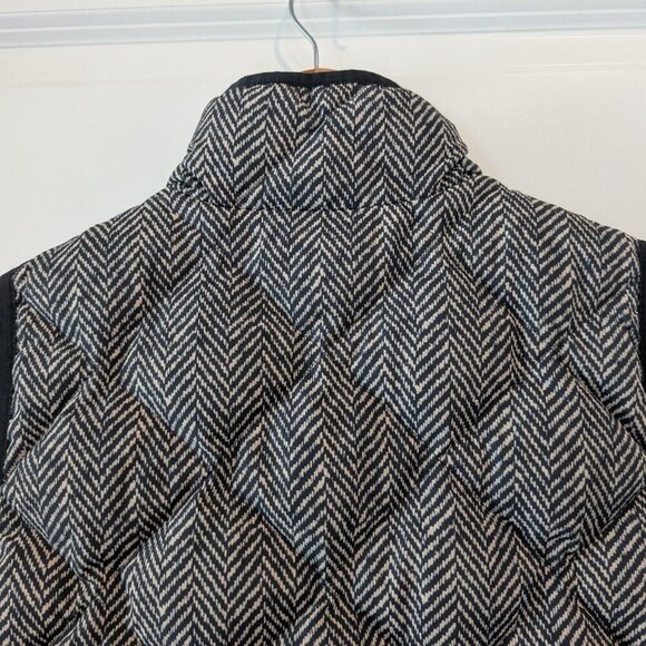 J. Crew Vest Women's XS Gray Excursion Quilted Puffer in Herringbone Full-Zip - Picture 13 of 16